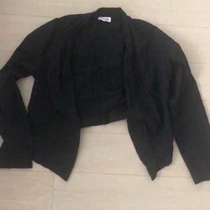 Large Black half jacket